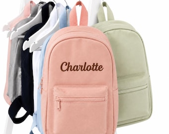 Personalised Embroidered Kids Backpack, Custom Name School Nursery Bag 35x23cm, Boys Girls Rucksack, Embroidered Name Gift