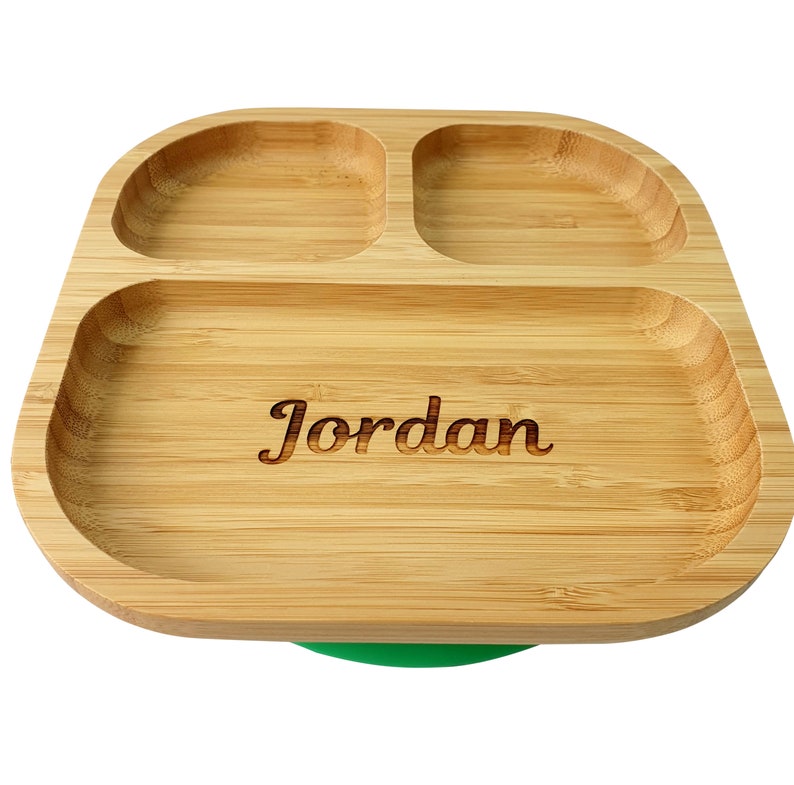 Personalised Baby Plate Bamboo Bamboo Plates with Suction Etsy