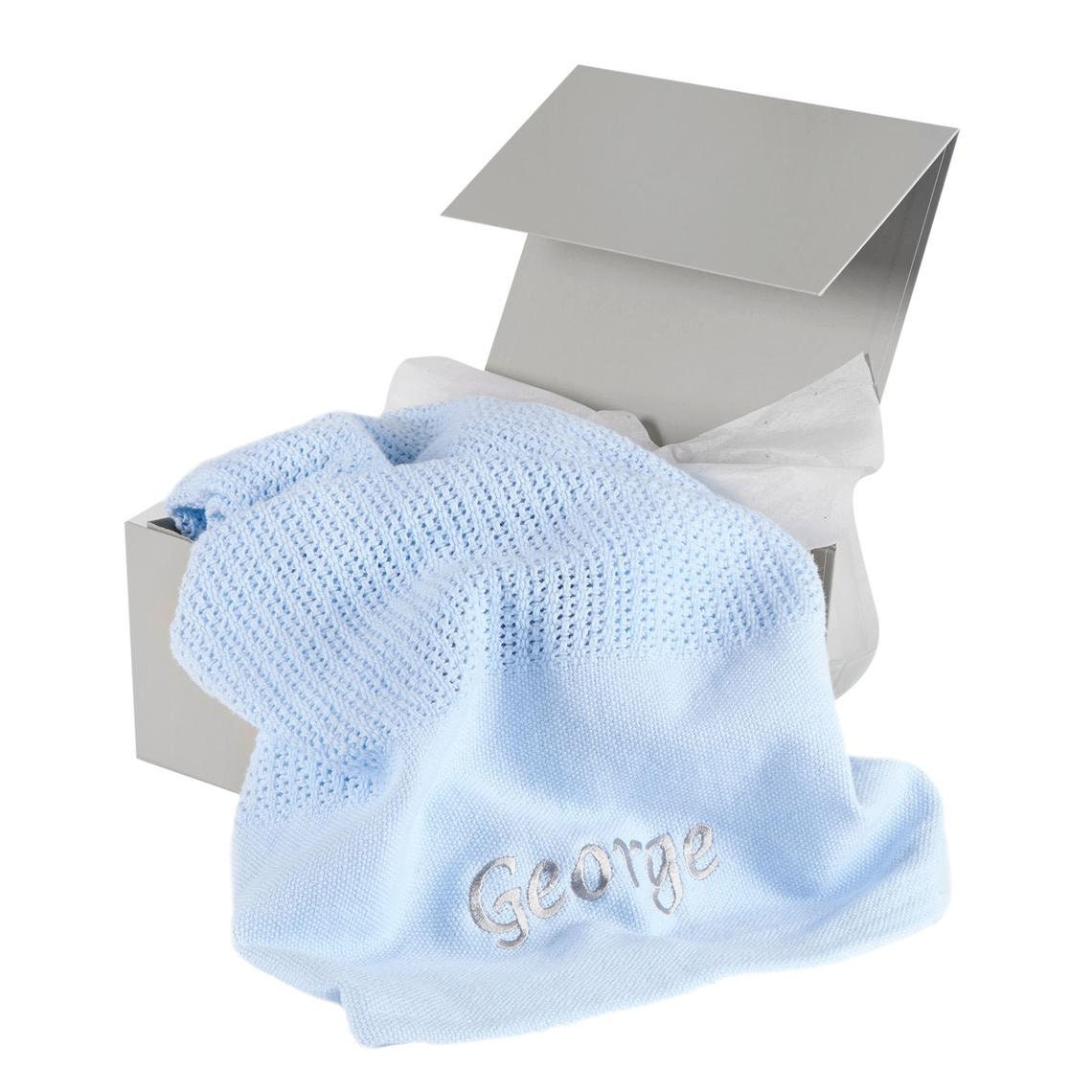 Personalised Cellular Blanket Newborn Gift New Baby Blankets Etsy