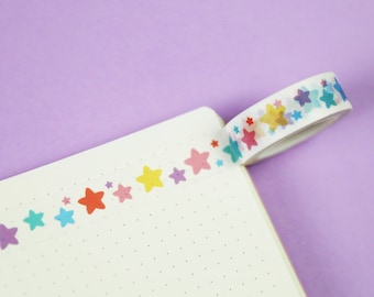 Star Washi Tape, Cute Washi Tape, Space Washi Tape, Journal Washi Tape