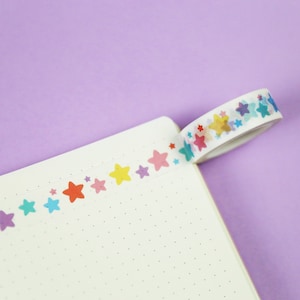 Star Washi Tape, Cute Washi Tape, Space Washi Tape, Journal Washi Tape