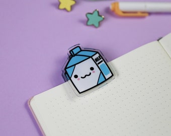 Milk Big Paper Clip | Paperclip | Cute Milk Paper Clip | Kawaii Gifts | Gifts under 10