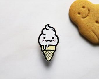 Ice Cream Enamel Pin. Food Pins. Adorable Enamel Cake Pin. Sweet Treats Bakery Cute Ice Cream Enamel Pin. Gifts For Bakers.