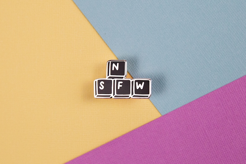 WASD Keyboard Enamel Pin for gamers. Tech jewellery / jewelry image 3