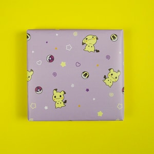 Cute Monster Wrapping Paper Gaming Gift Wrap Cute Wrapping Paper Gifts for Gamers image 5