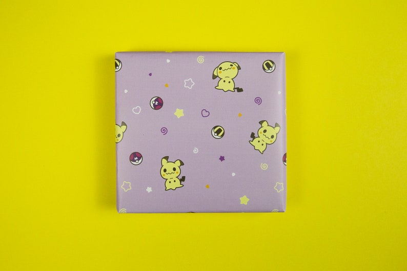 Cute Monster Wrapping Paper Gaming Gift Wrap Cute Wrapping Paper Gifts for Gamers image 5