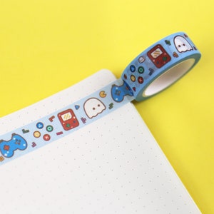 Videogame Washi Tape, Journal Stationery Tape, Cute Packaging Tape, Gaming Stationery