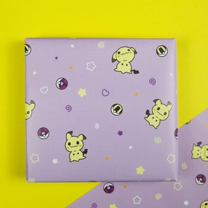 Cute Monster Wrapping Paper Gaming Gift Wrap Cute Wrapping Paper Gifts for Gamers image 1