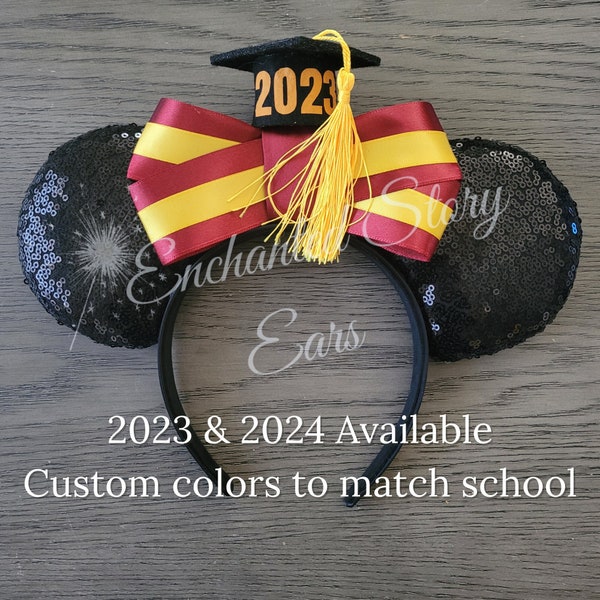 Graduation Cap Mickey Mouse Etsy
