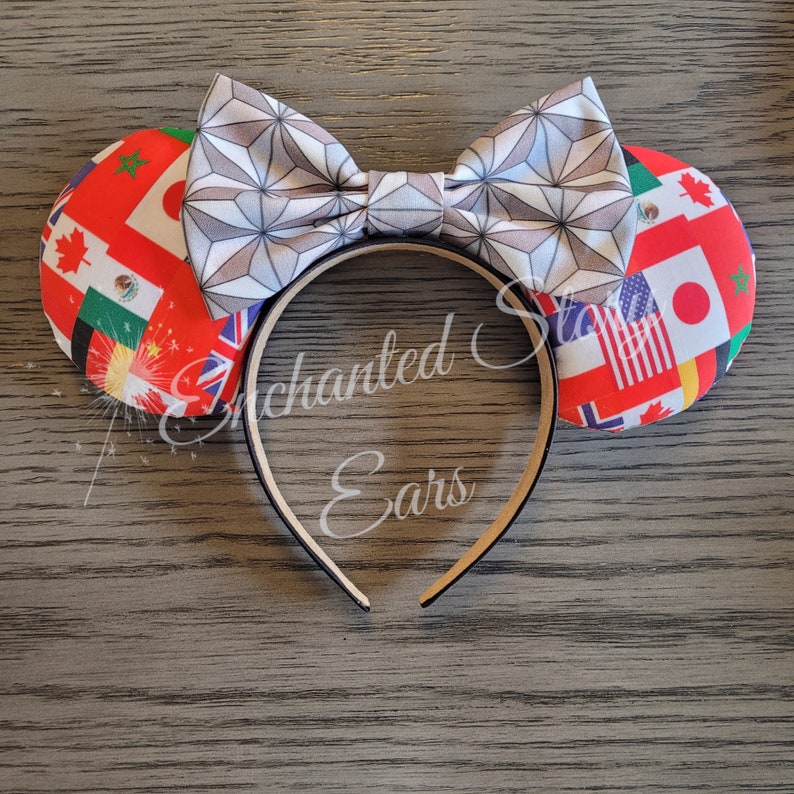 Epcot Inspired Ears Mickey Inspired Ears Disney World Etsy