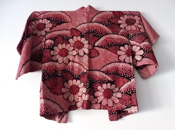 Haori Flower SHIBORI, Dyeing craft, Silk Haori, Ja