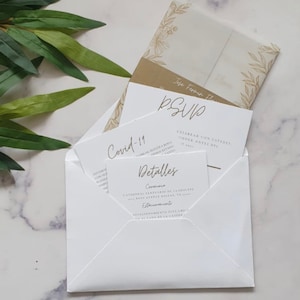 wedding invitation, Quinceanera, save the date, acrylic invitation, invitation, foiled, wax stamp, custom wedding invitation, envelope, menu