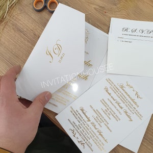 Hochzeitseinladung, Quinceanera, Save the Date, Acryleinladung, Einladung, verfoliet, Wachsstempel, individuelle Hochzeitseinladung, Umschlag, Menü