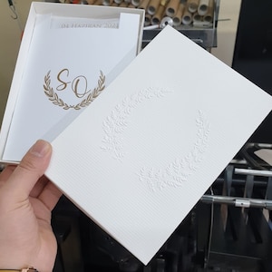 Envelope and stamp included, Clear Invitation, Transparent Invitations, Clear Acrylic WEDDING INVITATIONS, Wedding Invitation, Gold foil