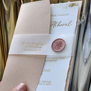 invitación de boda, Quinceañera, guardar la fecha, invitación acrílica, invitación, frustrado, sello de cera, invitación de boda personalizada, prensa de cartas