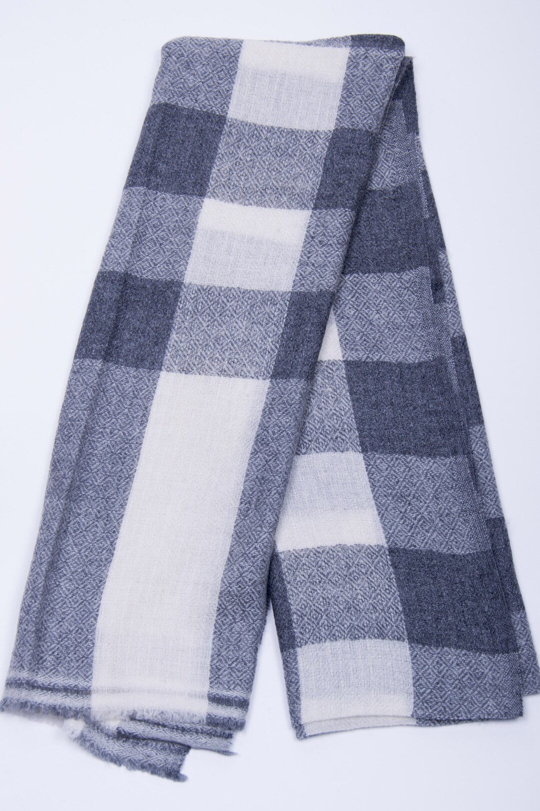 Check Pattern Handmade Quality Cashmere Stole/scarf/shawl