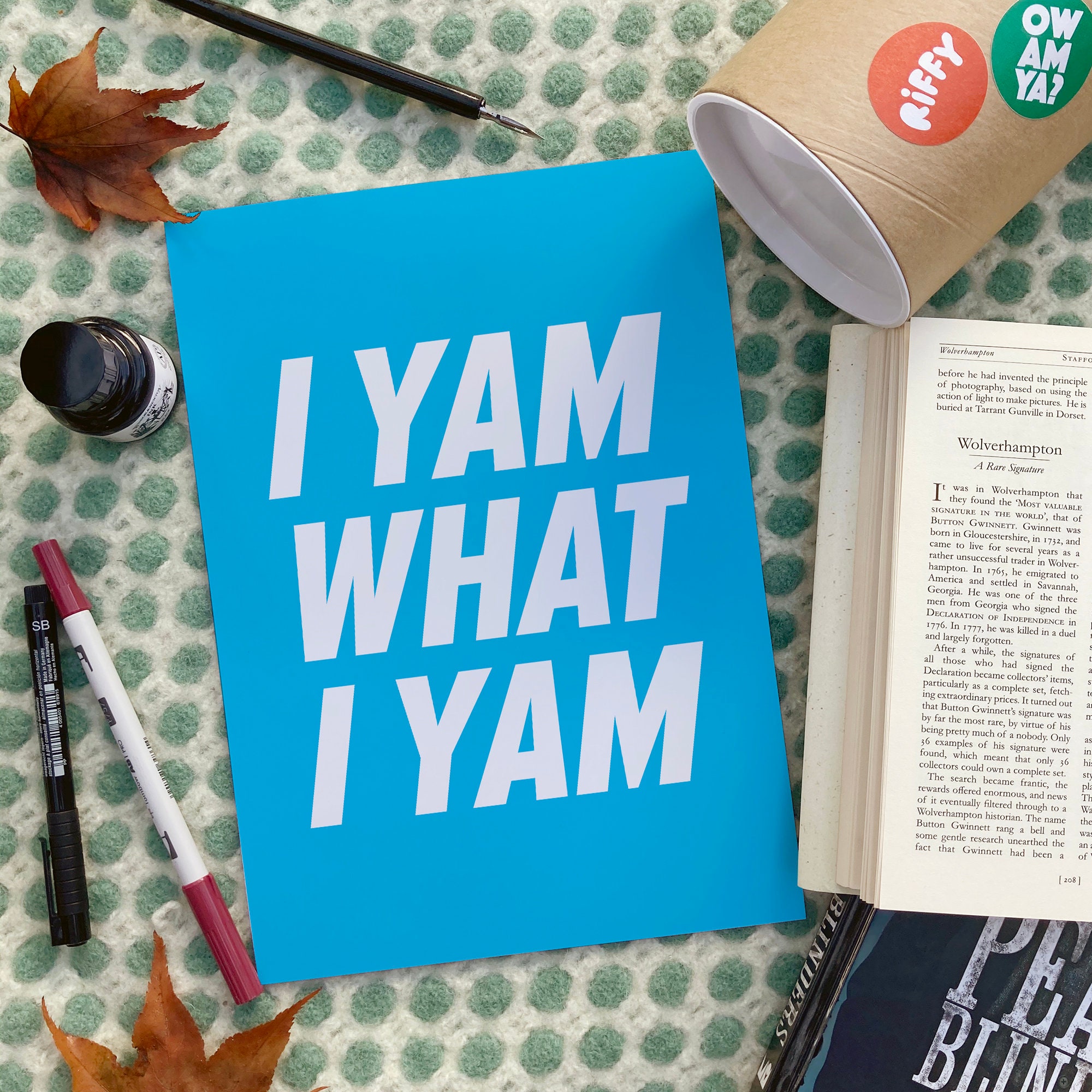 I Yam What I Yam / Black Country Prints / Wolverhampton Print Etsy