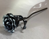 Exceptional Hand Forged Steel Rose