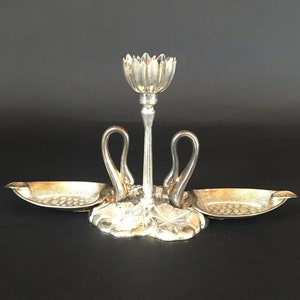 Over The Top: Art Deco Roosting Swans Ashtrays