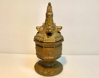 Antique Art Nouveau Vantine's Buddha Incense Burner