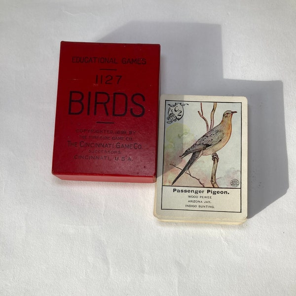 For The Birder With Everything: Extremely Rare Remarkably Preserved 19th Century American Bird Playing Cards