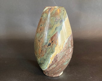 Spectacular Mid-Century Italian Marble Teardrop Vase