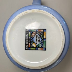 Dessous De Plat En Fonte émaillée – Geneviève Lethu, Vintage, Bleu, France