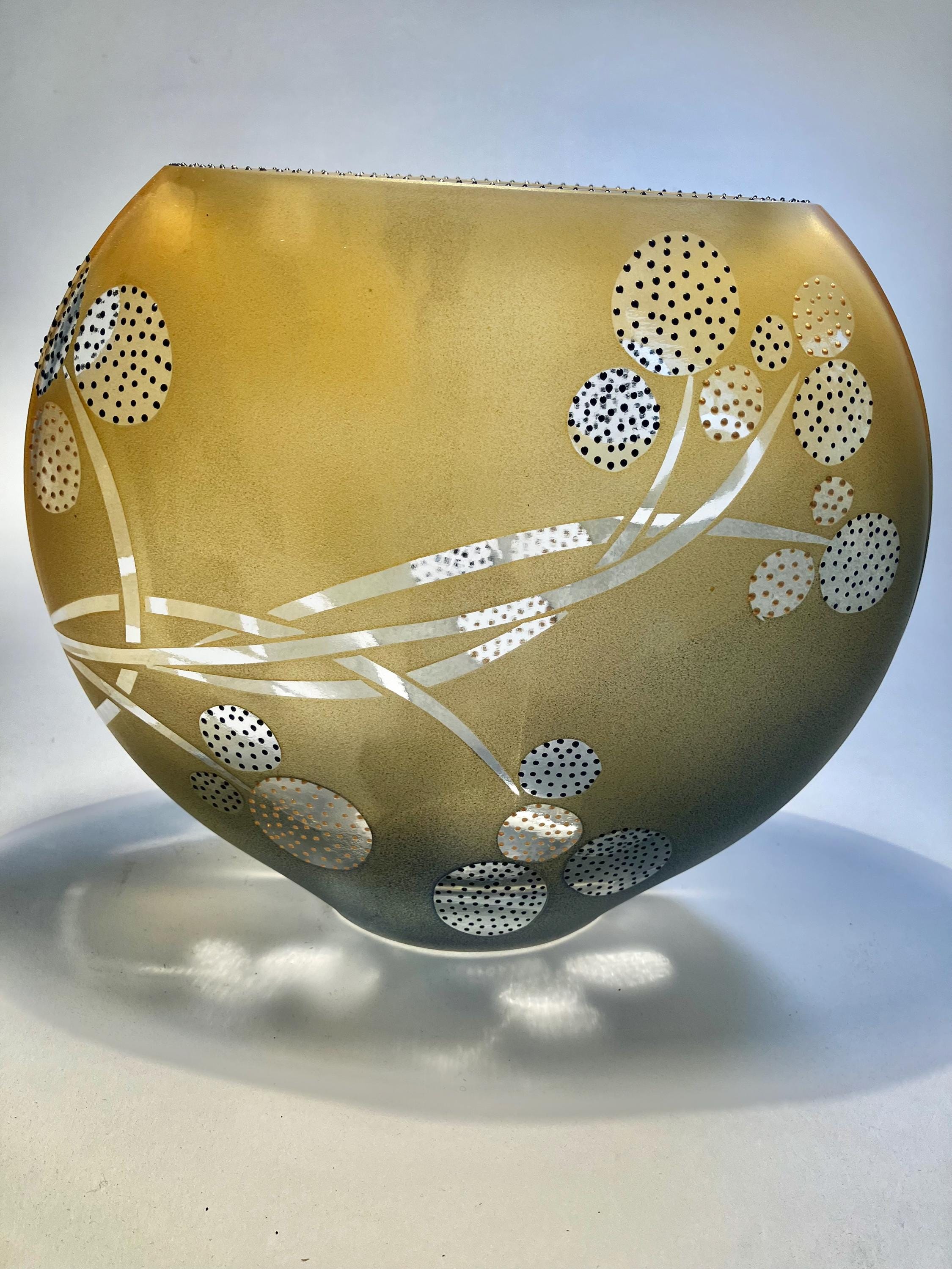 SALE‼️ウィストミンスター クリスタルアート 94×44cm Spectacular Pristine Signed Vase by Renowned American Glass Artist