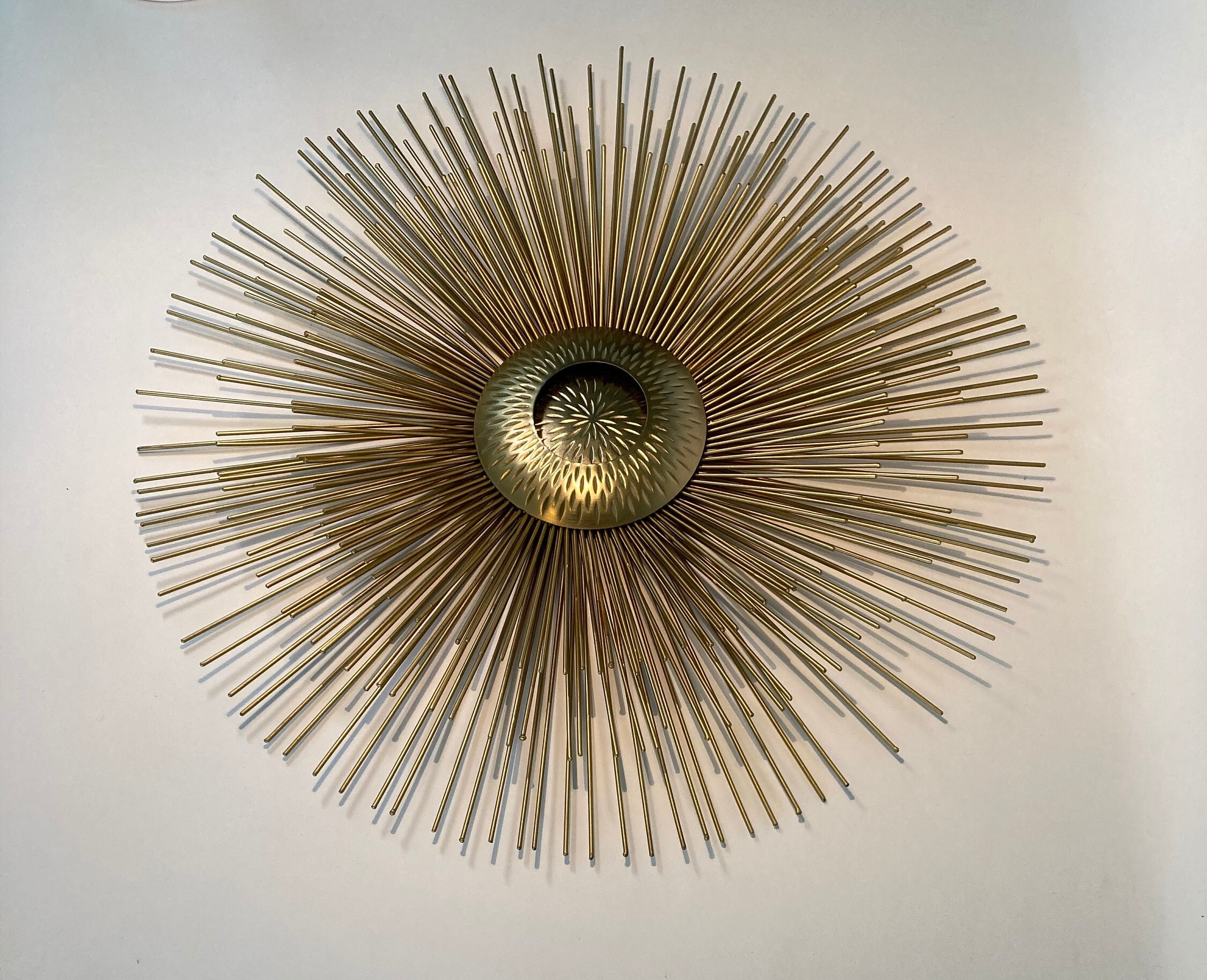 訳あり／キャンバスアート Sunburst Gold デコ 抽象デザイン Ⓣ 訳あり