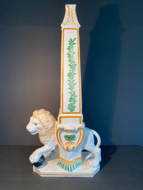 アンティーク置物（ITALI製） Rare Pristine Mid-century Renaissance Revival Italian Majolica