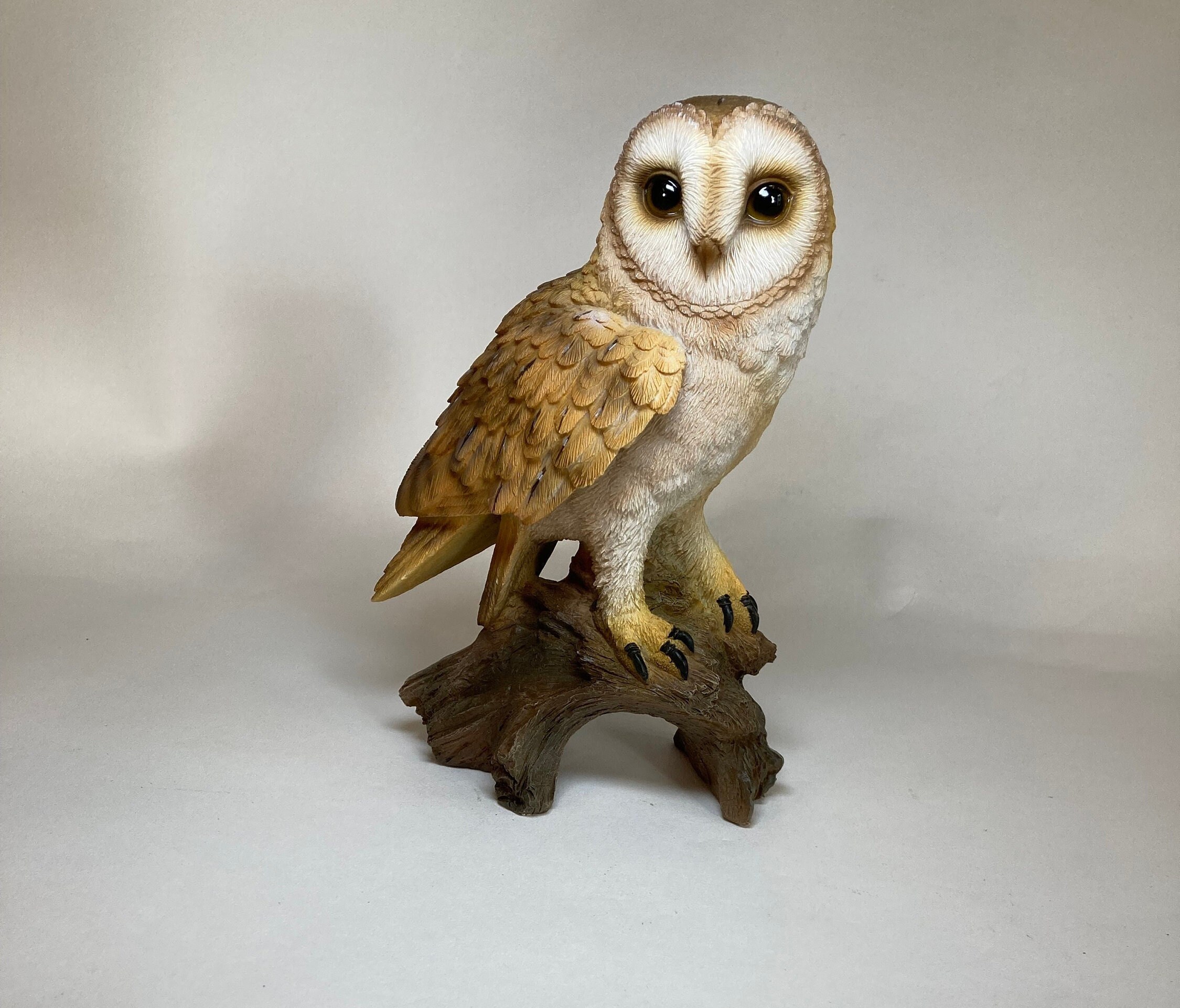 Exceptional Flawless Hand-painted Vintage Barn Owl Figurine - Etsy