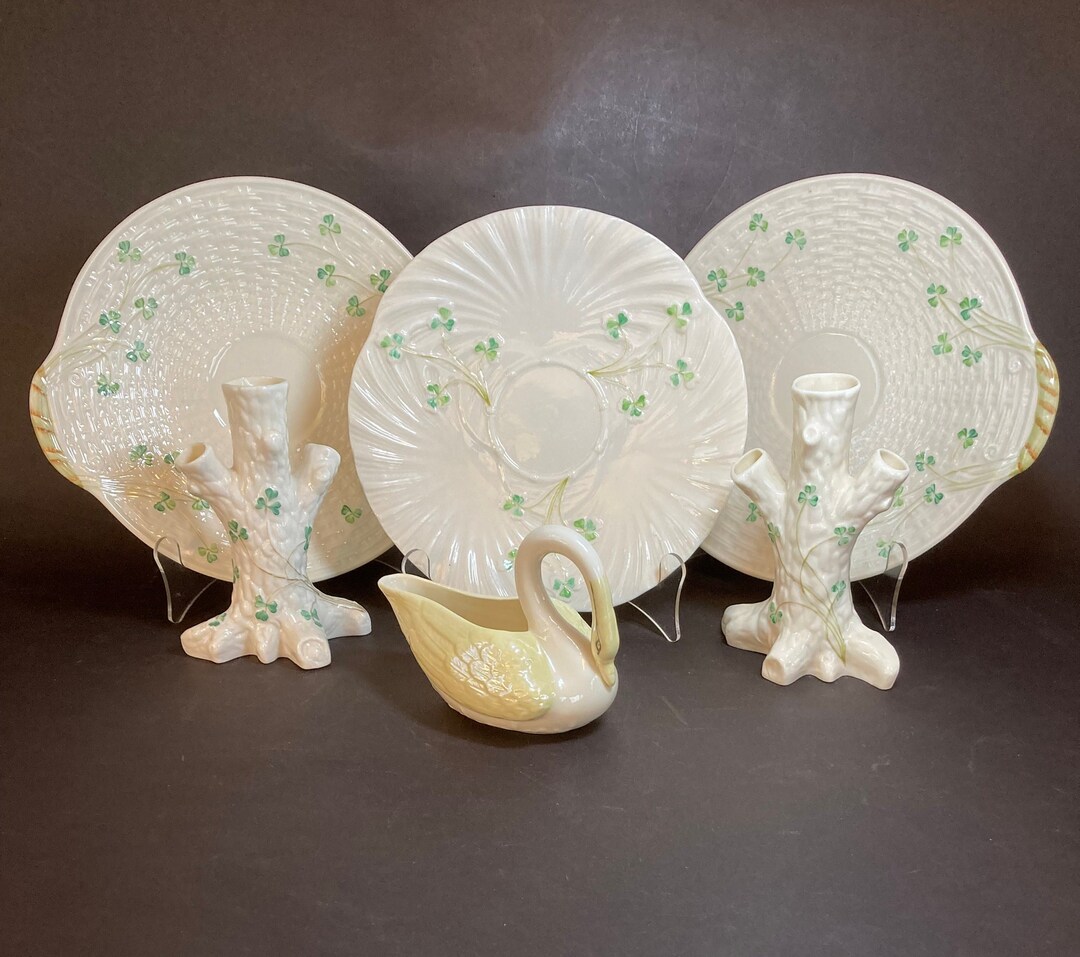 Rare Assortment of Vintage Belleek China From Ireland Etsy