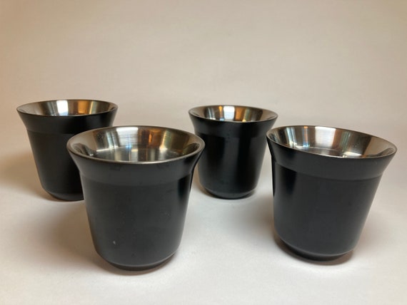 Overbevisende Ugyldigt TRUE Set of 4 Never Used Black Nespresso Pixie Lungo Espresso Cups - Etsy