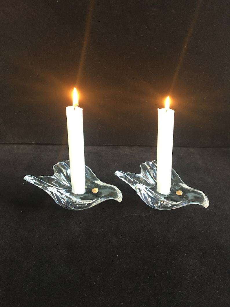 Bleikristall christmas house crystal candle holders