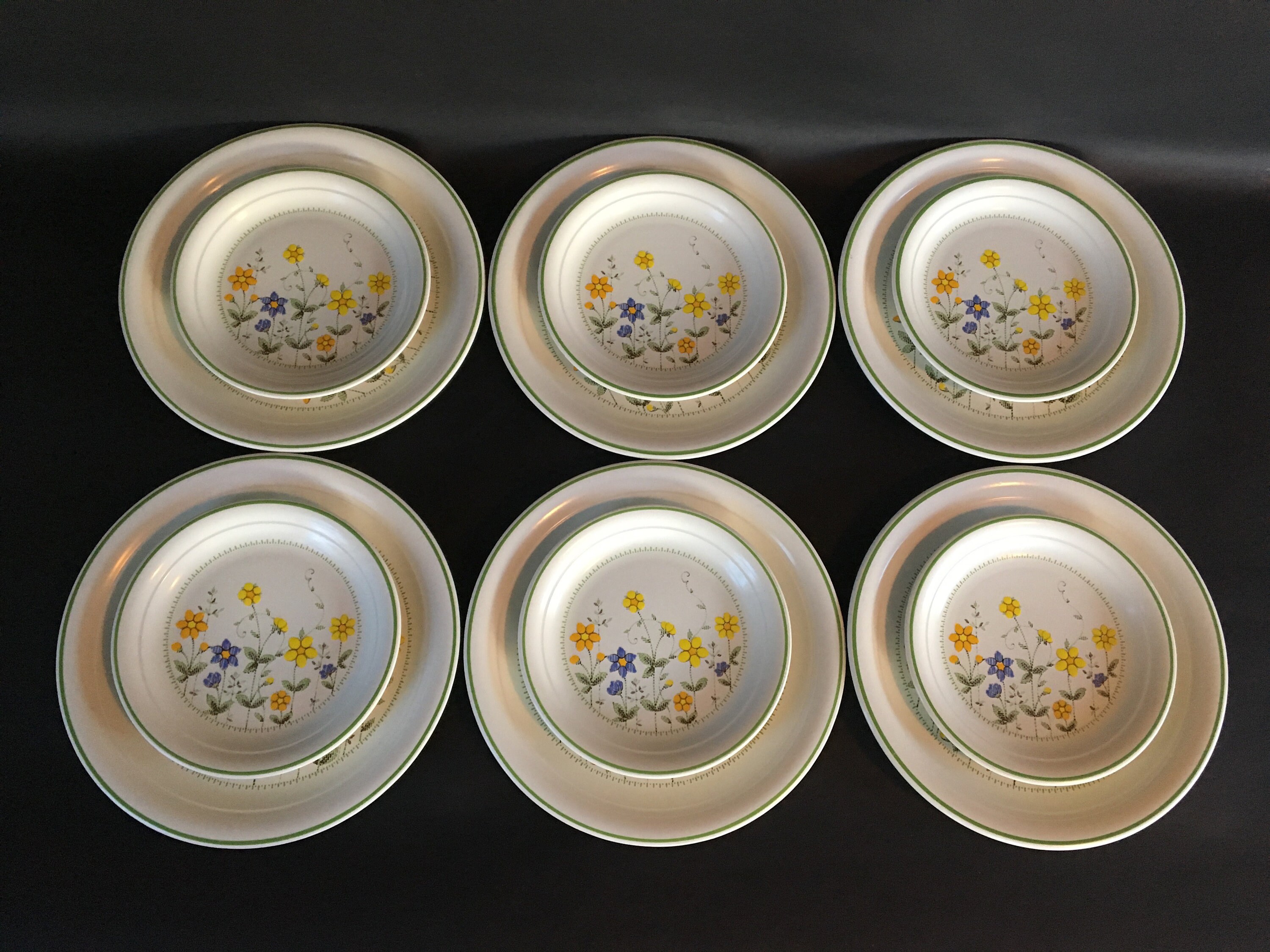Rare Mid-century Masterpieces: Flawless Set of 6 Nikko