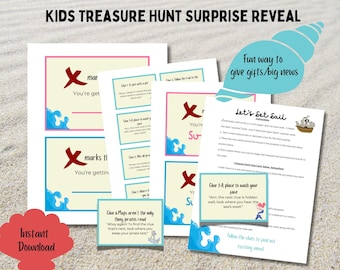 Kids Surprise Trip Scavenger Hunt Game: Printable Treasure Hunt (PDF)