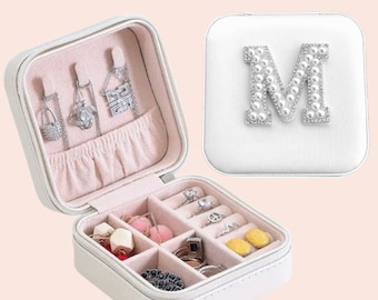 Jewelry Box Pearl Patch Holiday Gift | Travel Jewelry Ring Box Case