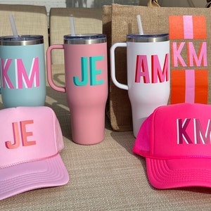 Shadow Monogrammed Cap - Monogrammed Cap - Bridesmaids Gifts, Wedding Gifts