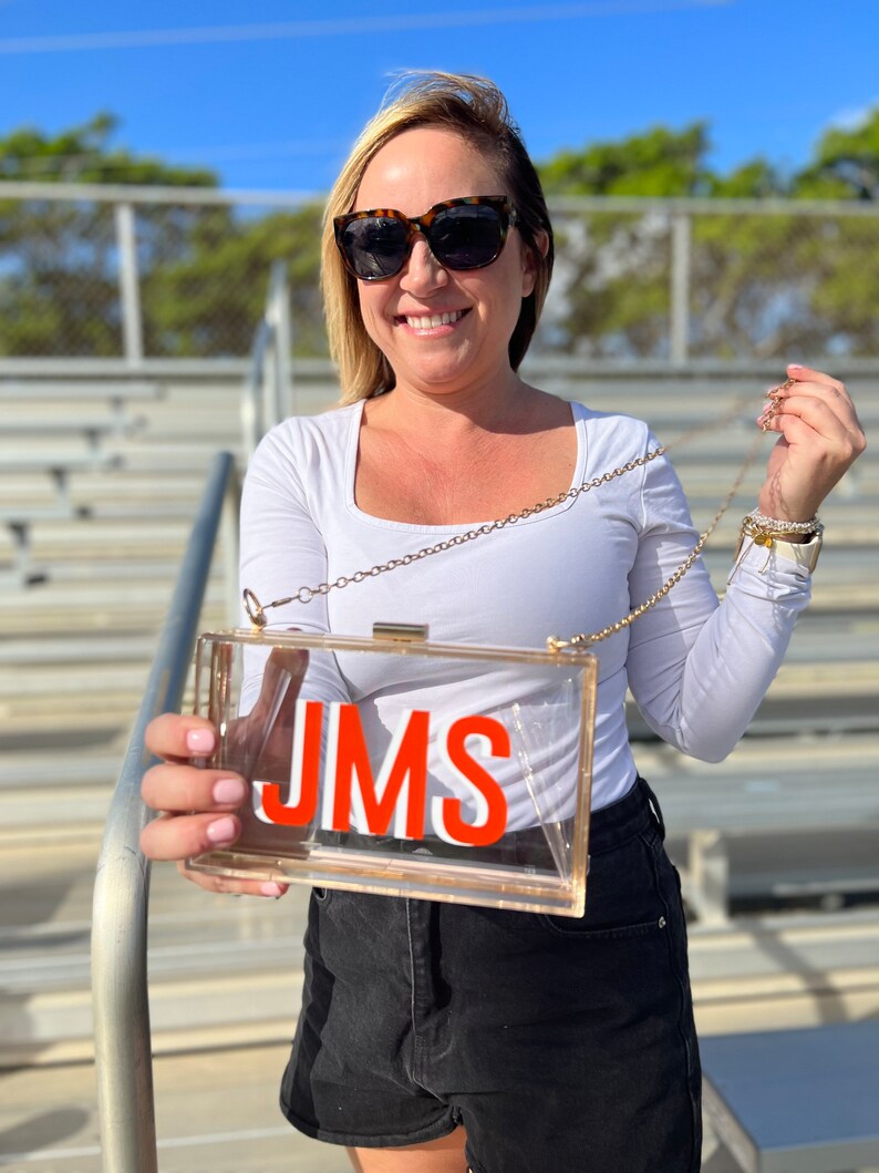 Stadium Clutch Bag Clear Stadium Bag Clear Concert Purse Etsy