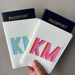 Personalized Leather Passport Holder, Vacation Passport Holder