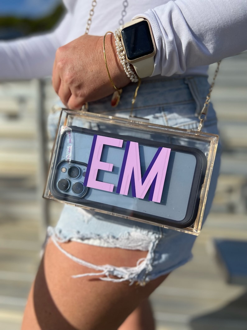 Stadium Clutch Bag Clear Stadium Bag Clear Concert Purse Etsy