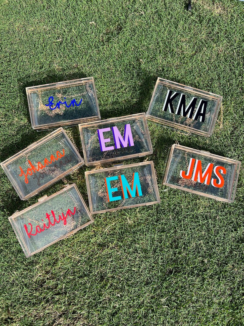 Stadium Clutch Bag Clear Stadium Bag Clear Concert Purse Etsy