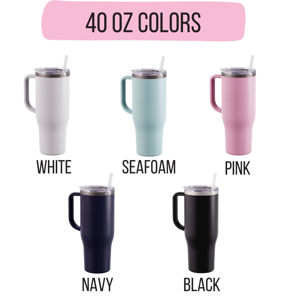 40 oz. Stanley Style Travel Mugs Bulk Custom Logo - Madi Kay Designs