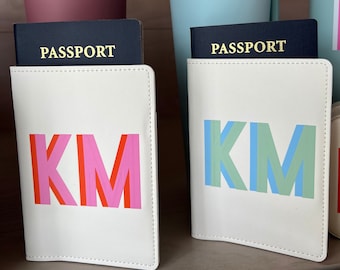 Personalized Leather Passport Holder, Vacation Passport Holder