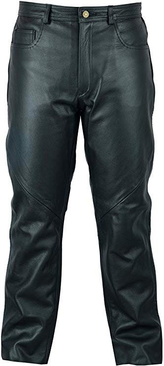 Mens Genuine Leather Pant Handmade Black Biker Pant With - Etsy