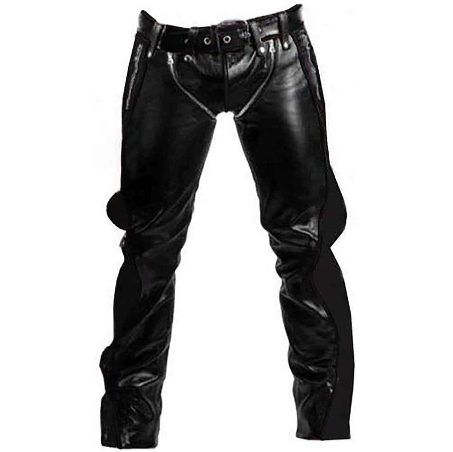 Mens Cow Leather Bondage Pant Heavy Duty BDSM Black Pant with | Etsy