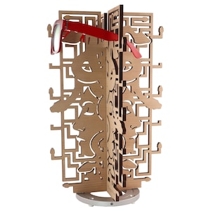 Medusa Rotating Sunglasses Rack - 20-Pair - Cherry