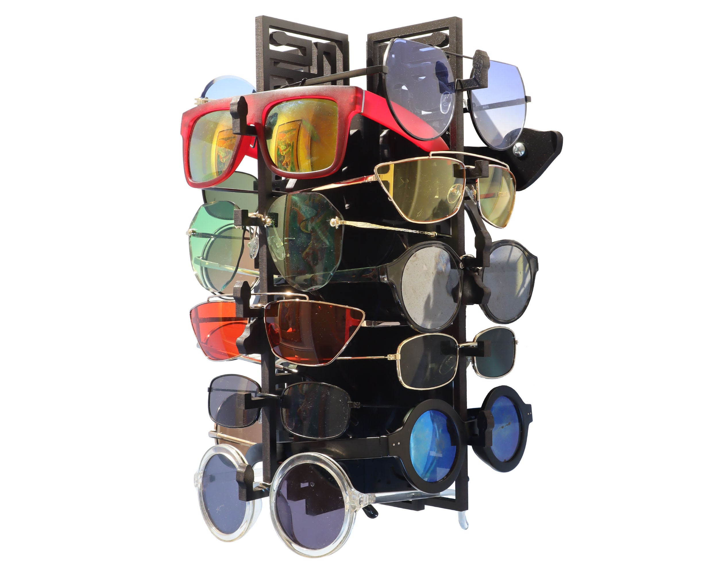 Wall Mounted Sunglasses Rack - 15-pair - Medusa - Black - Etsy