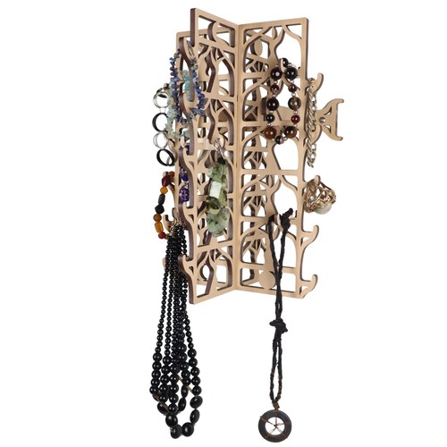 Wall Mounted Jewelry shops Organizer - Dancer- Cherry