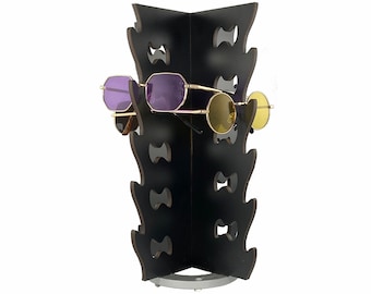20 ct Wood Rotating Sunglasses Rack